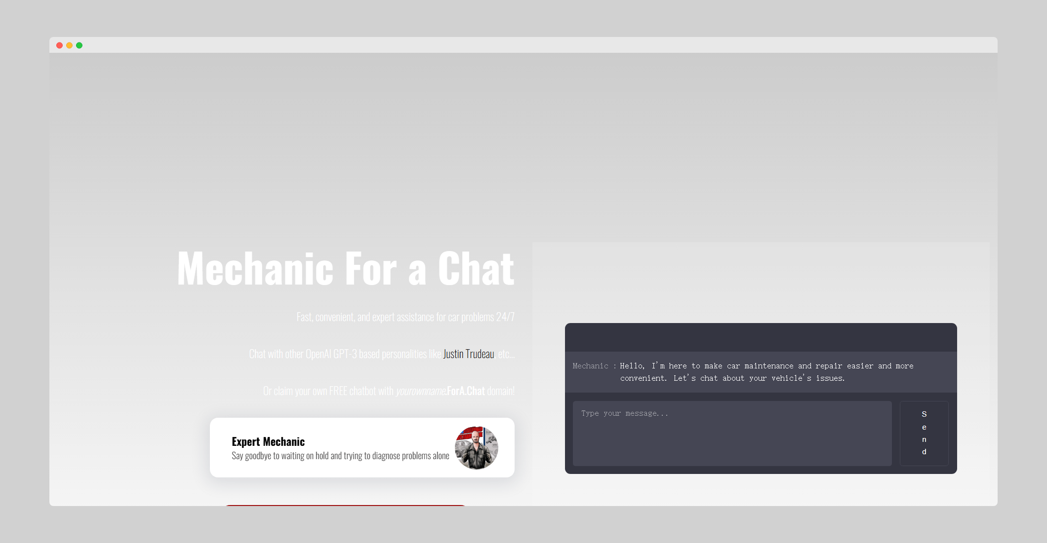 Mechanic For A Chat