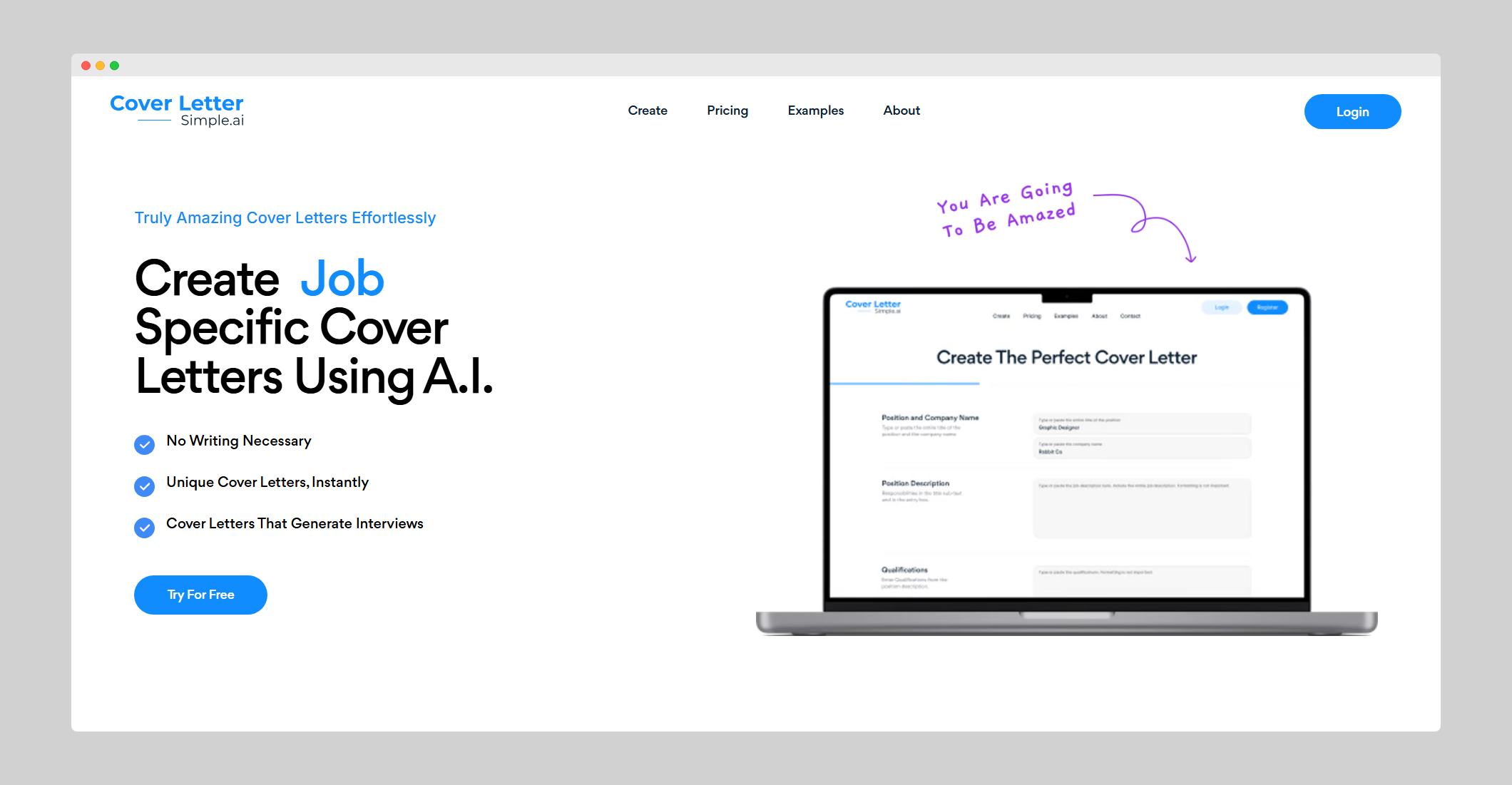CoverLetterSimple.ai